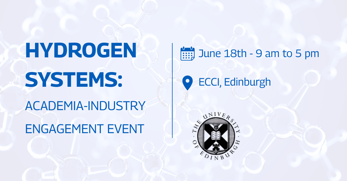 Hydrogen Systems event at the ECCI in Edinburgh on June 18th