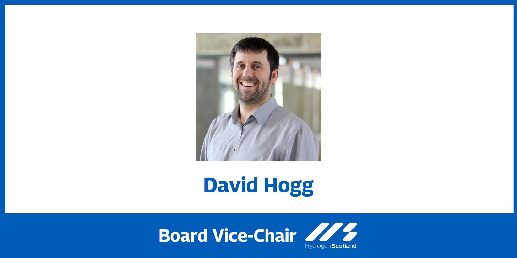 David Hogg is now vice chair of the Hydrogen Scotland board